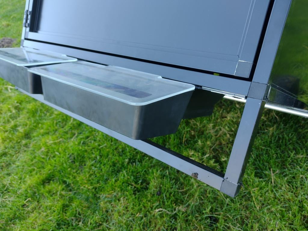 Kippenhok Calimero , aluminium mobiel medium zwart, Ophalen, Nieuw, Kippenhok of Kippenren