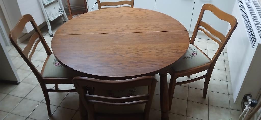 keuken tafel 4 stoelen, Huis en Inrichting, Tafels | Eettafels, Ophalen, Gebruikt, 50 tot 100 cm, Vier personen