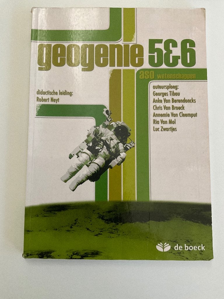 Geogenie 5&6, Boeken, ASO, Diverse auteurs, Aardrijkskunde, Ophalen
