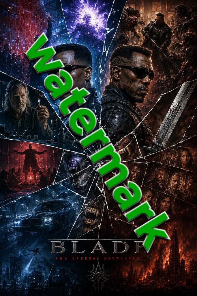 Blade collage poster alle formaten NIEUW, Ophalen of Verzenden