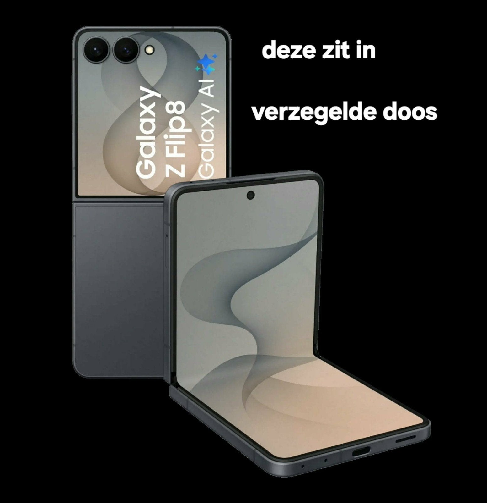 Samsung galaxy z flip 8 256gb zwart nog in verzegelde doos o, Enlèvement ou Envoi, Noir, Galaxy Z Flip