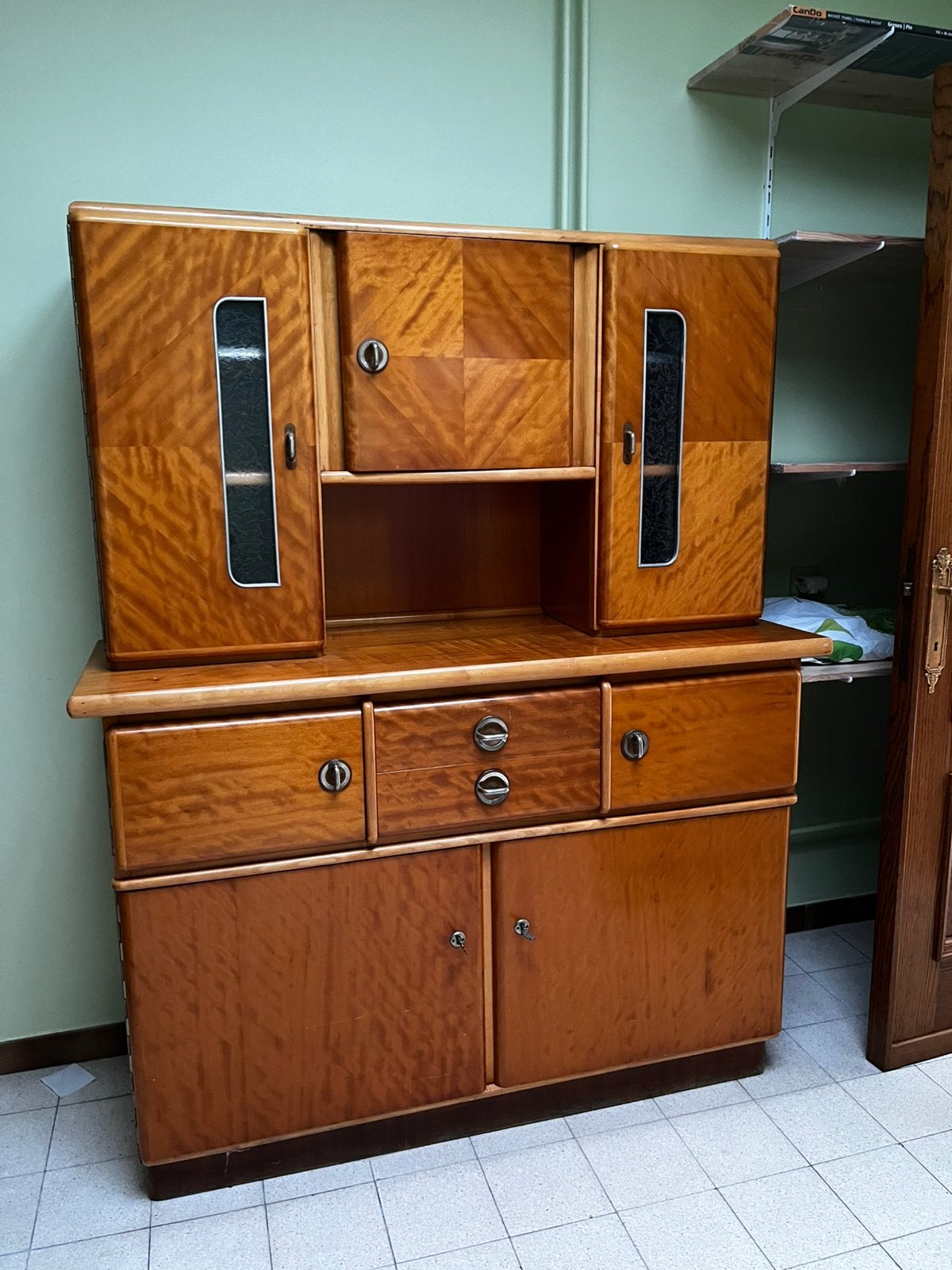 Belle armoire de cuisine des années 50, Maison & Meubles, 25 à 50 cm, Comme neuf, 100 à 150 cm, 150 à 200 cm