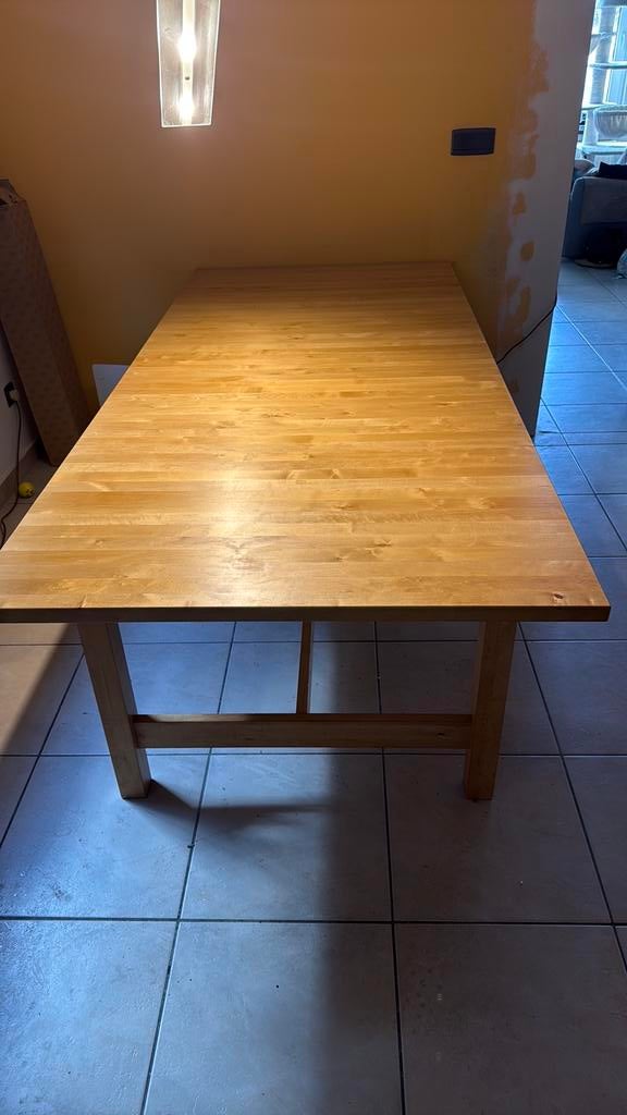Houten keukentafel, Huis en Inrichting, Tafels | Eettafels, Ophalen, Zo goed als nieuw