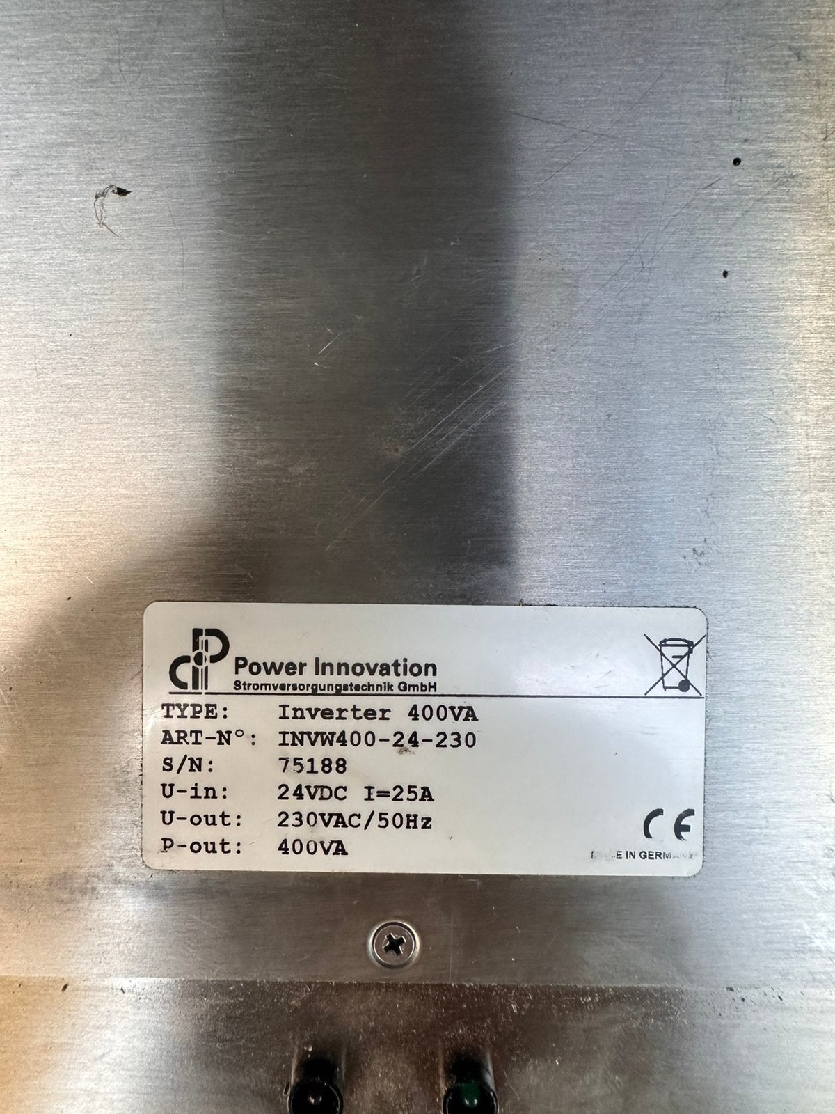 Inverter 400VA 24vdc naar 230vac, Ophalen, Gebruikt