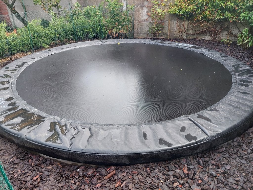 Inbouwtrampoline 430cm doorsnede, Enlèvement, Comme neuf