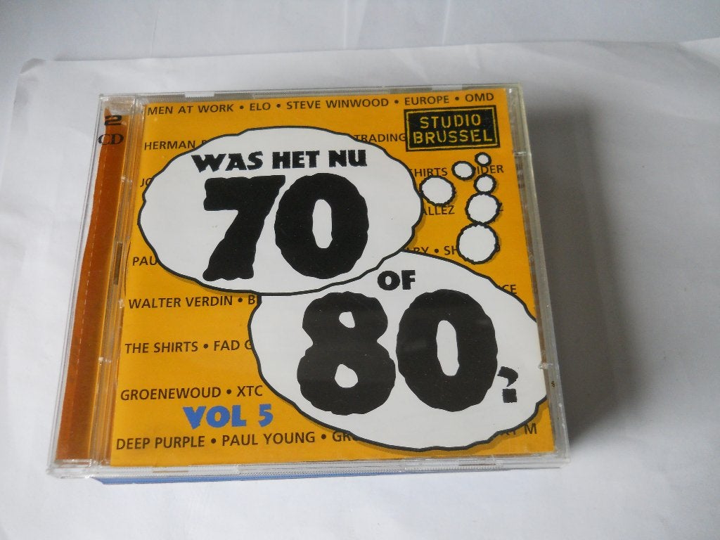 2 CD S - STUDIO BRUSSEL - WAS HET NU 70 OF 80 VOL 5, Ophalen of Verzenden, Zo goed als nieuw, Verzamelalbum, Pop