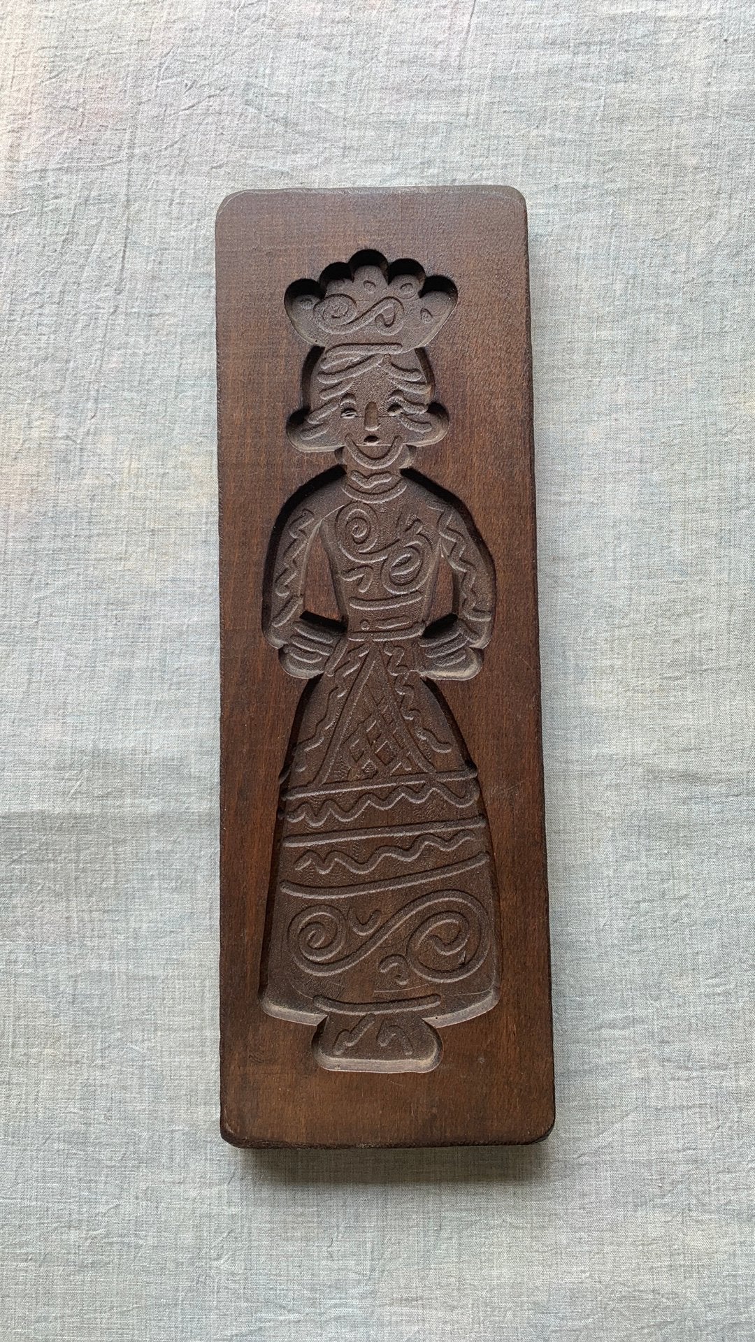Houten speculaas vorm vrouw, Ophalen of Verzenden