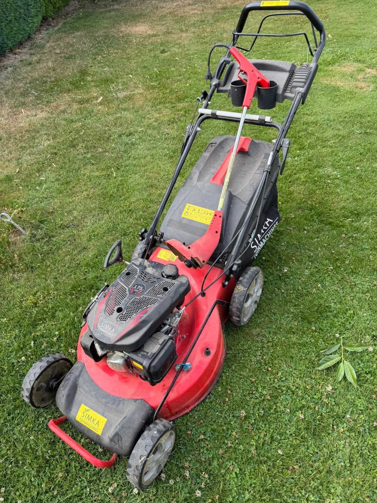 Simka grasmaaier, Ophalen, Gebruikt