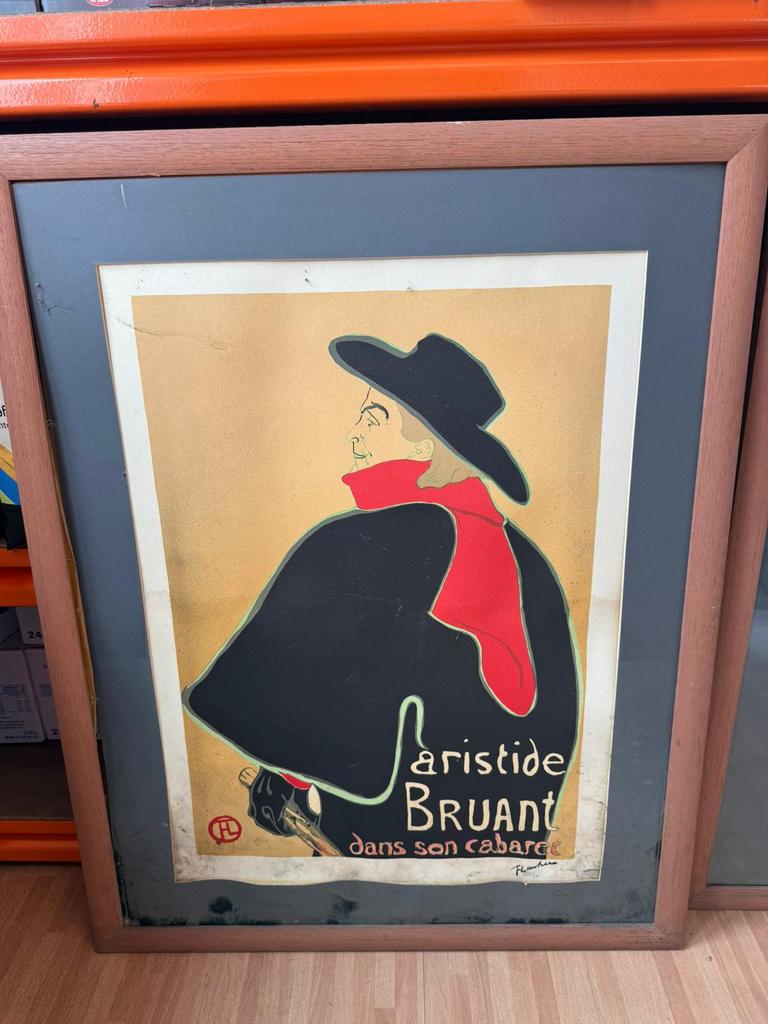 4 kaders met mooie litho’s, Antiek en Kunst, Ophalen