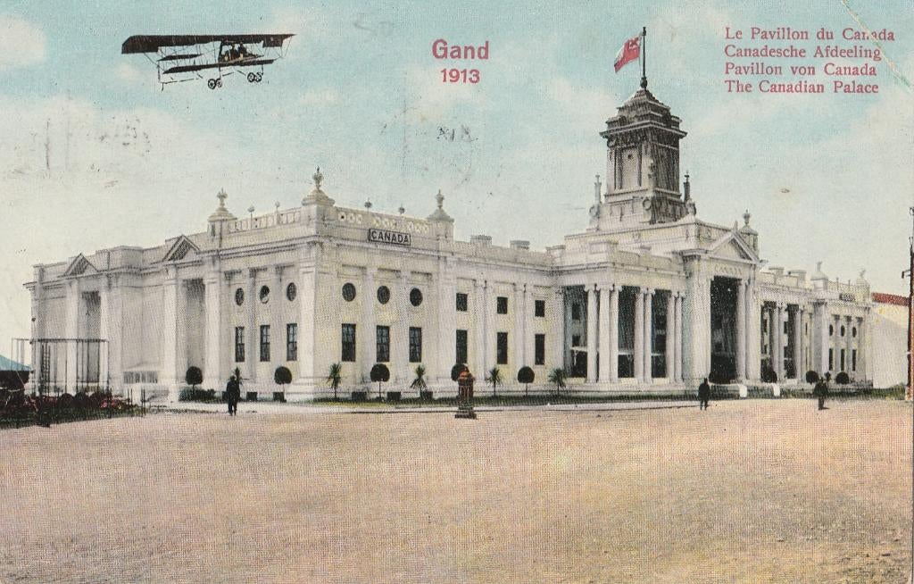 GENT  EXPO 1913 -  Paviljoen Canada  + 110 Jaar oud !, Verzamelen, Verzenden, Voor 1920, Gelopen, Oost-Vlaanderen