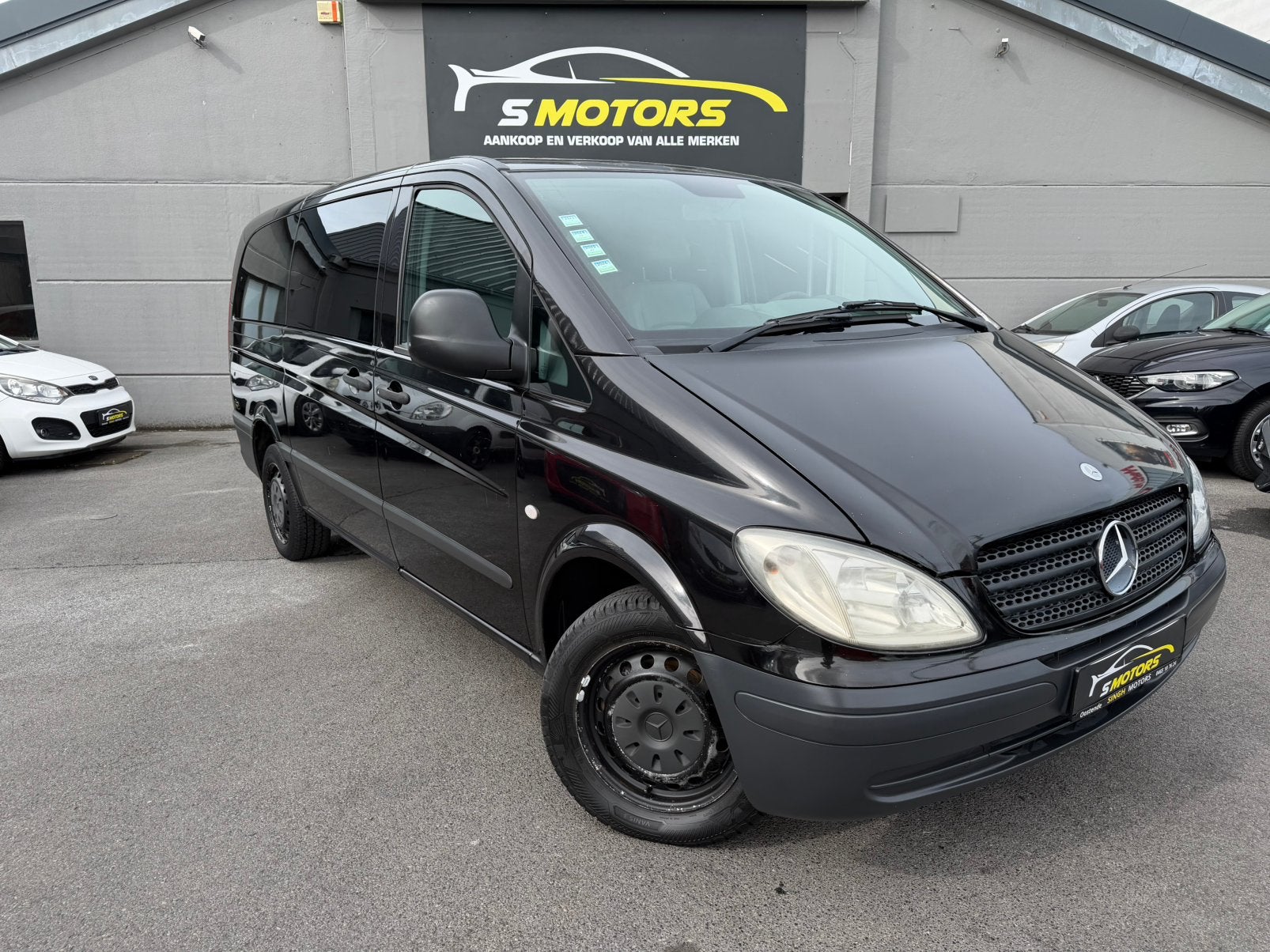 Mercedes Benz Vito 2.1 CDI *Dubbele Cabine* *Keuring+Carpass, Auto's, Airbags, Zwart, Leder, 5 deurs