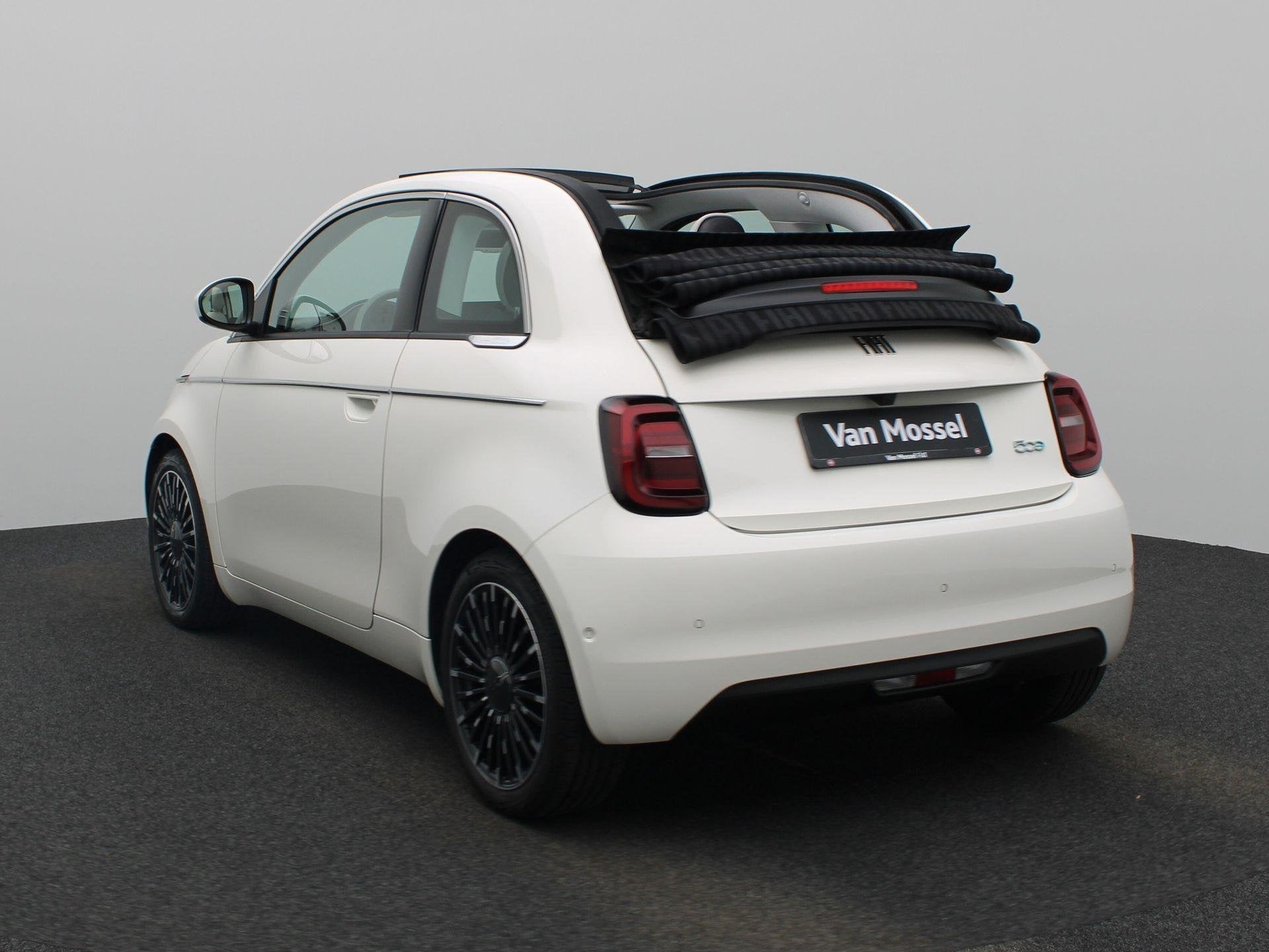 Fiat 500 C La Prima 42 kWh, Auto's, 4 zetels, Cabriolet, Wit, https://public.car-pass.be/vhr/4fa285b0-cc4d-4f93-ad08-ad17bdd1309e