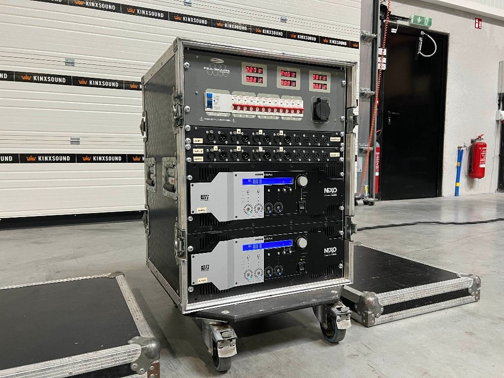 Nexo amp rack: 2x NXAMP4x4 4x4000W amplifier, Ophalen of Verzenden, Gebruikt, 120 watt of meer, Overige merken