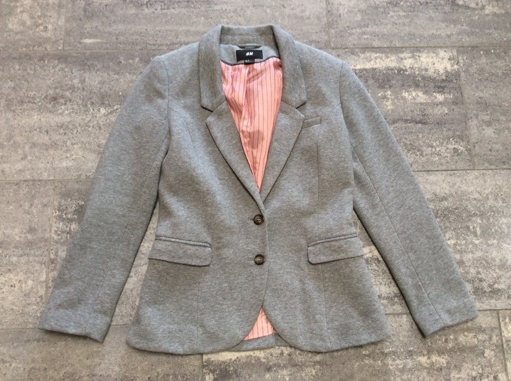 Blazer H&M grijs 40, Maat 38/40 (M), H&M, Ophalen of Verzenden, Zo goed als nieuw