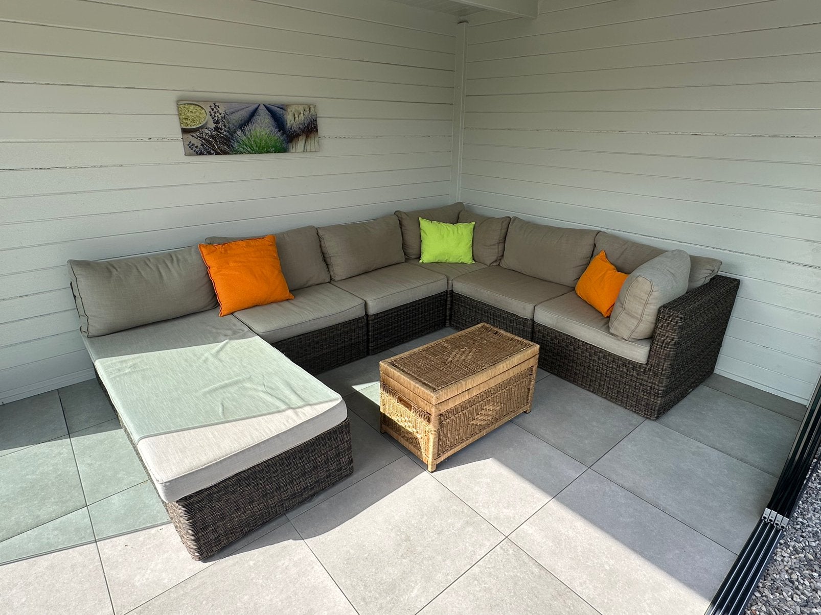 Loungeset, Tuin en Terras, Ophalen, Zo goed als nieuw, Loungeset