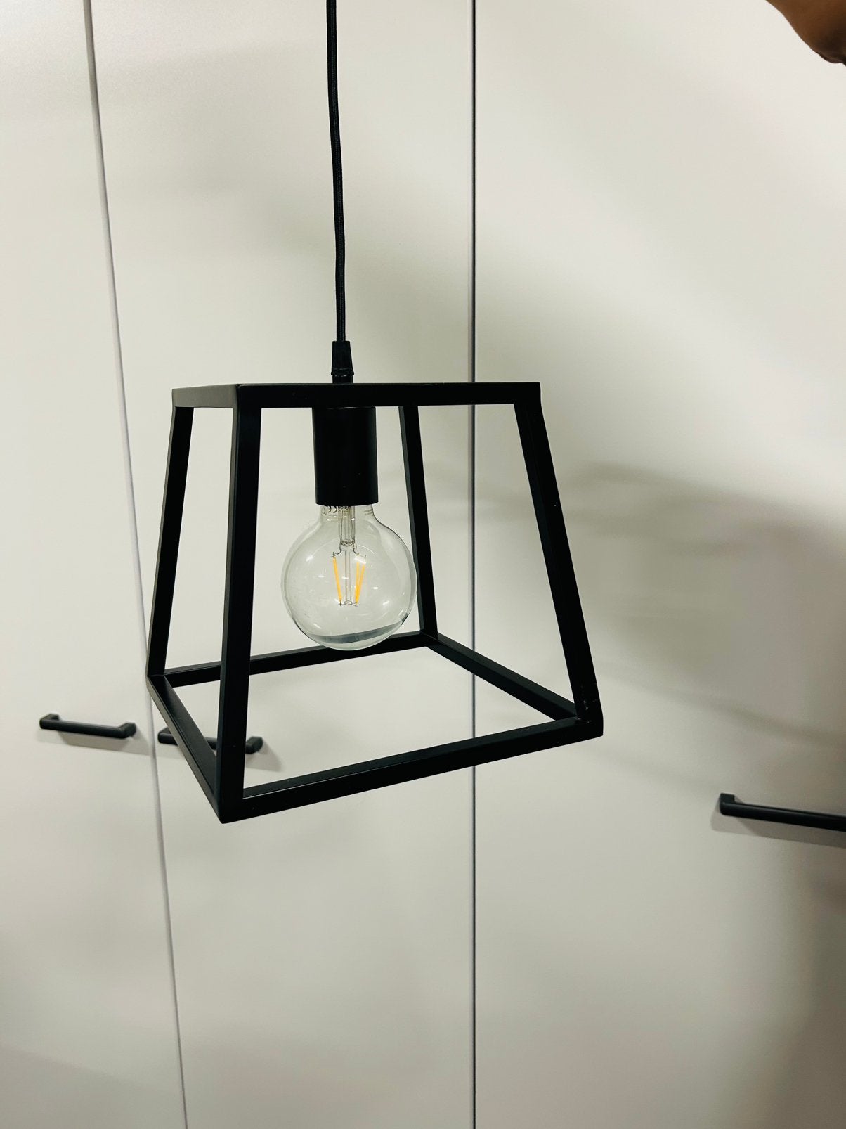 Lampe suspendue industrielle en métal IKEA FELSISK, Enlèvement, Comme neuf