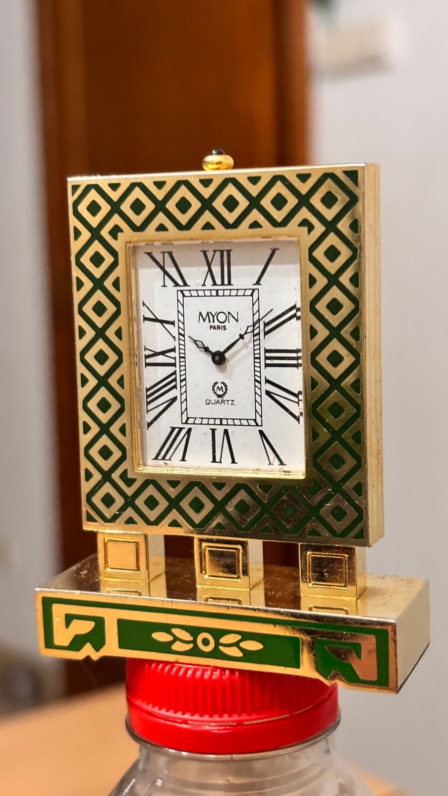 Ancienne Pendulette de Bureau MYON Paris – Style Art Déco, Enlèvement ou Envoi