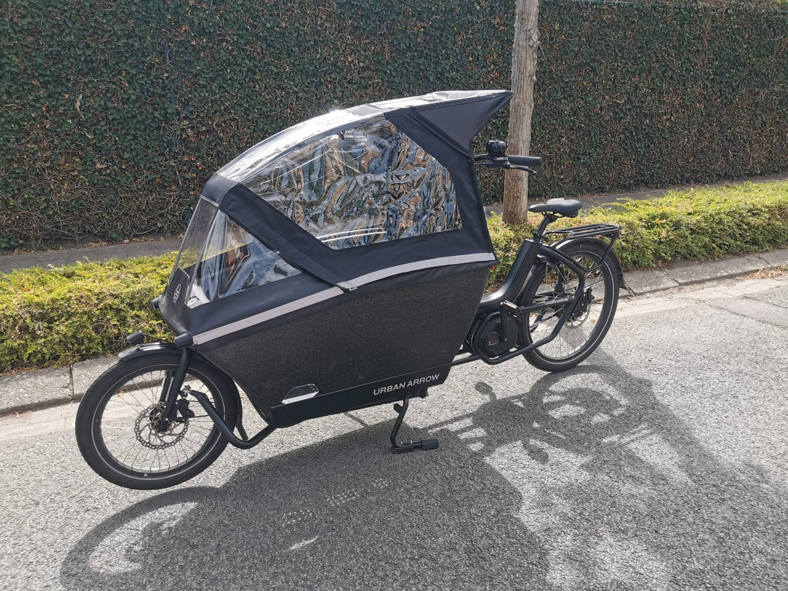 Urban arrow bakfiets met dubbele batterij in topstaat., Zo goed als nieuw, 2 kinderen, Elektrisch, Schijfrem