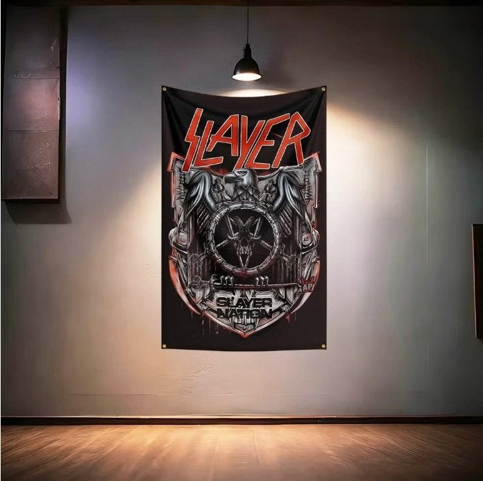 Grote vlaggen Slayer (150x90cm), Ophalen of Verzenden, Nieuw