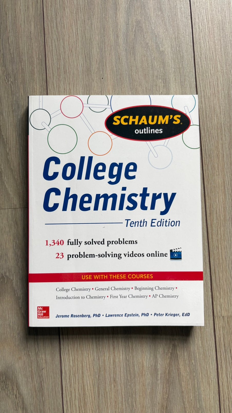 Schaum’s Outlines College Chemistry - Tenth Edition, Boeken, Ophalen of Verzenden, Zo goed als nieuw