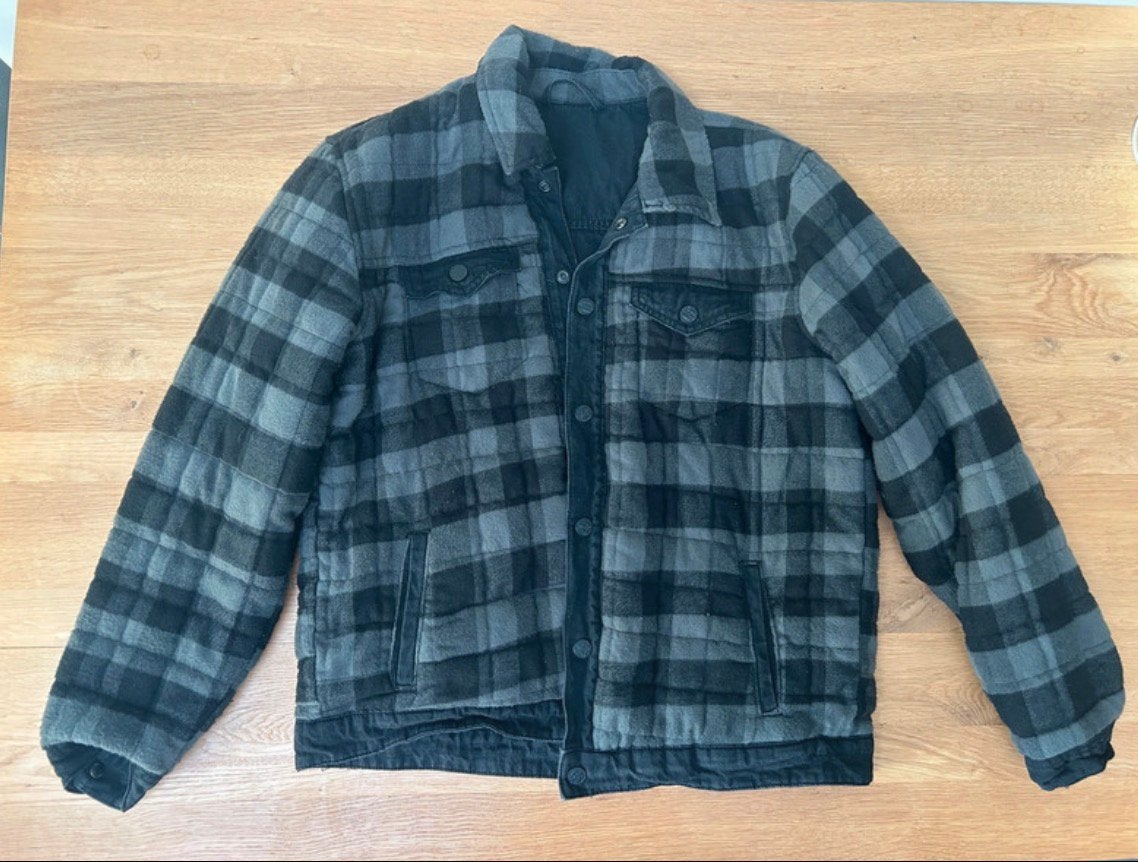 Warm Omkeerbaar spijkerjas jas Only & Sons - maat L, Enlèvement ou Envoi, Comme neuf, Taille 52/54 (L), Gris