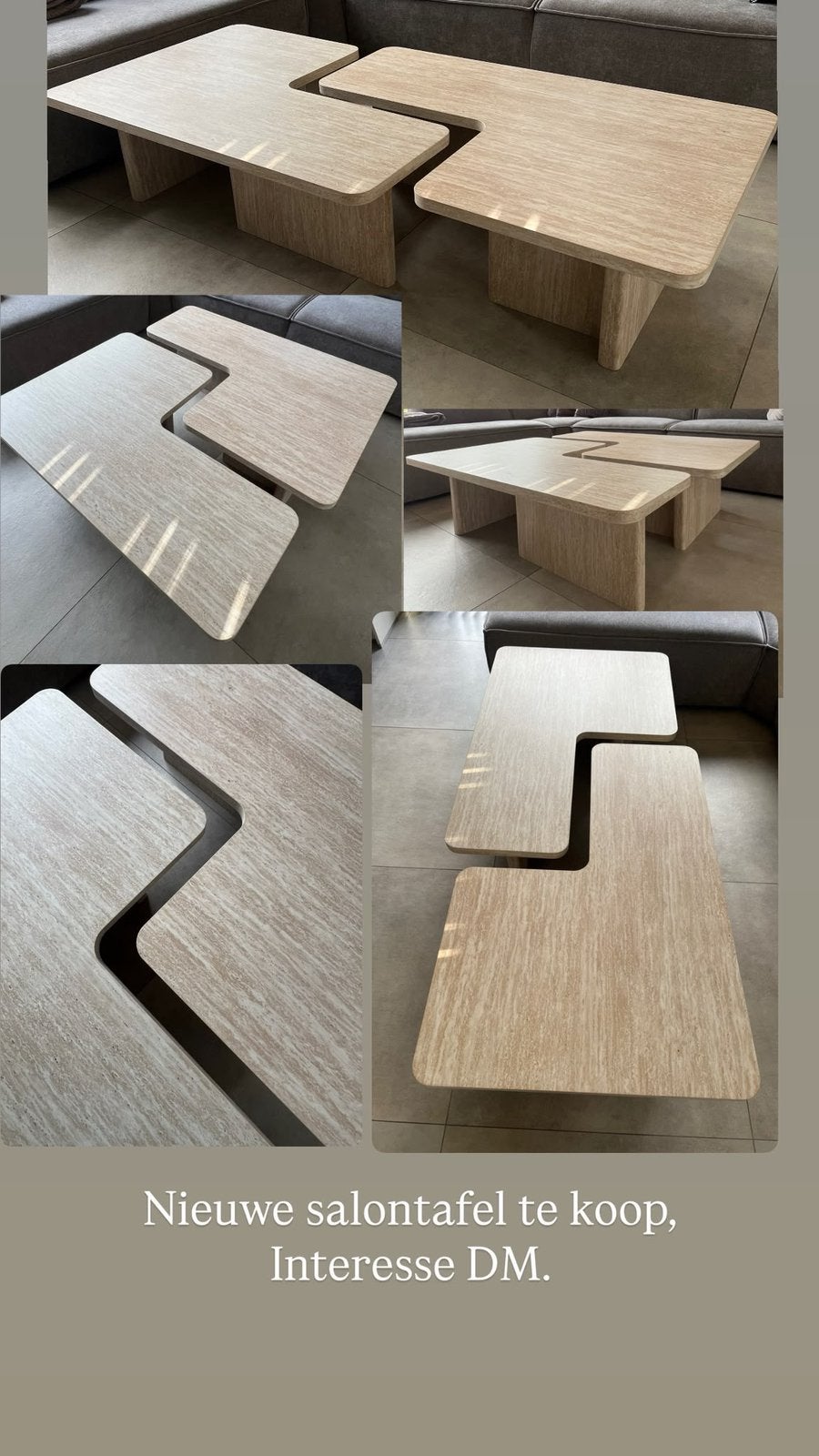 Salontafel, Enlèvement, Comme neuf, Rectangulaire