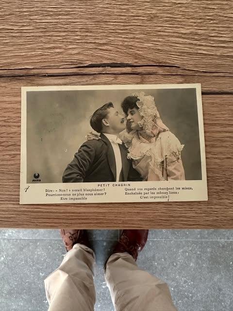 carte postale petit chagrin, Collections, Enlèvement ou Envoi, Autres types