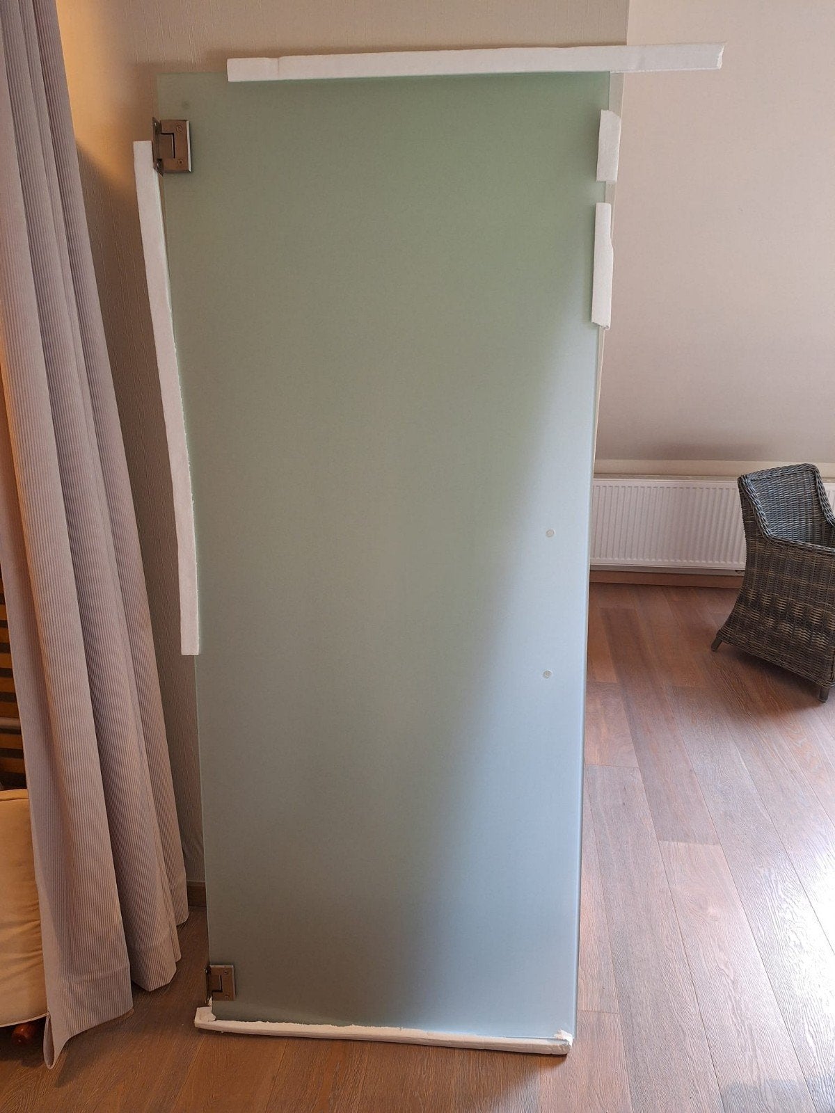 Glazen deur nieuw 2m x 82cm, Ophalen