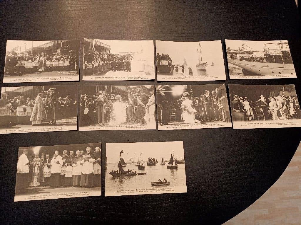 10 ZK 1907 plechtige opening haven Zeebrugge, Verzamelen, Postkaarten | België, Ophalen of Verzenden