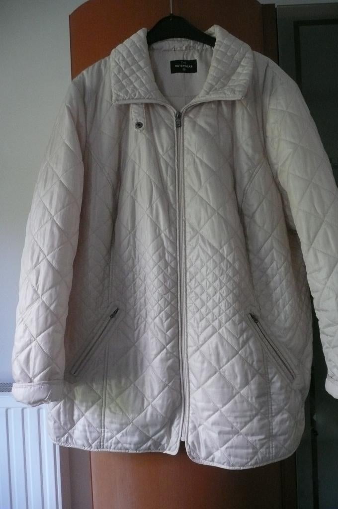 Beige ecru zomer/tussenseizoen jasje (a505), Kleding | Dames, Beige, Maat 46/48 (XL) of groter, Ophalen of Verzenden, Zo goed als nieuw