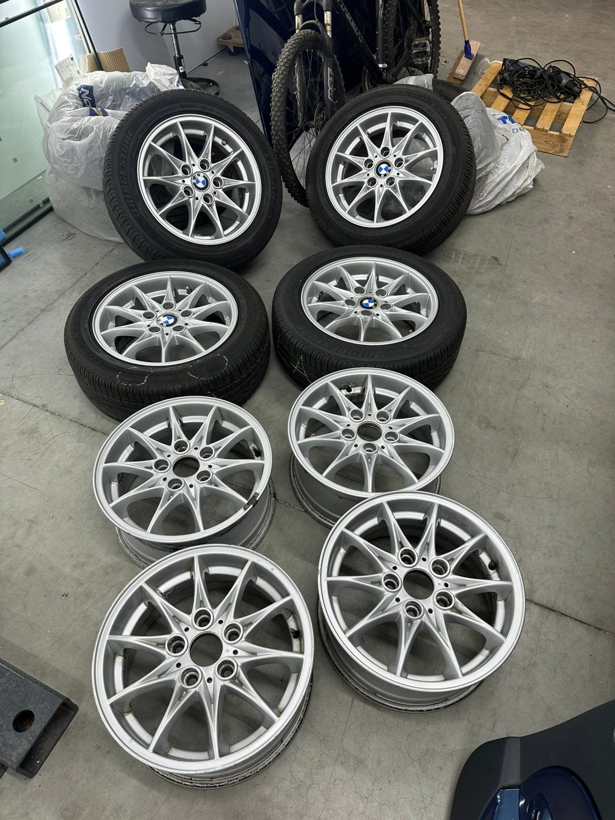 8 BMW Z4 E85 6758189 VELGEN + 8 BANDEN, Ophalen, Gebruikt, Velg(en), 16 inch