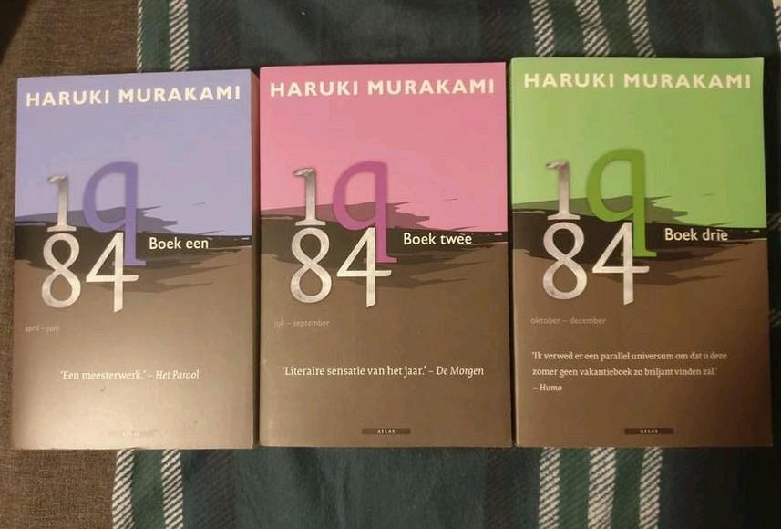 3 x Hurakami Murakami 1Q84 boek één twee en drie, Enlèvement ou Envoi, Comme neuf, Hurakami Murakami