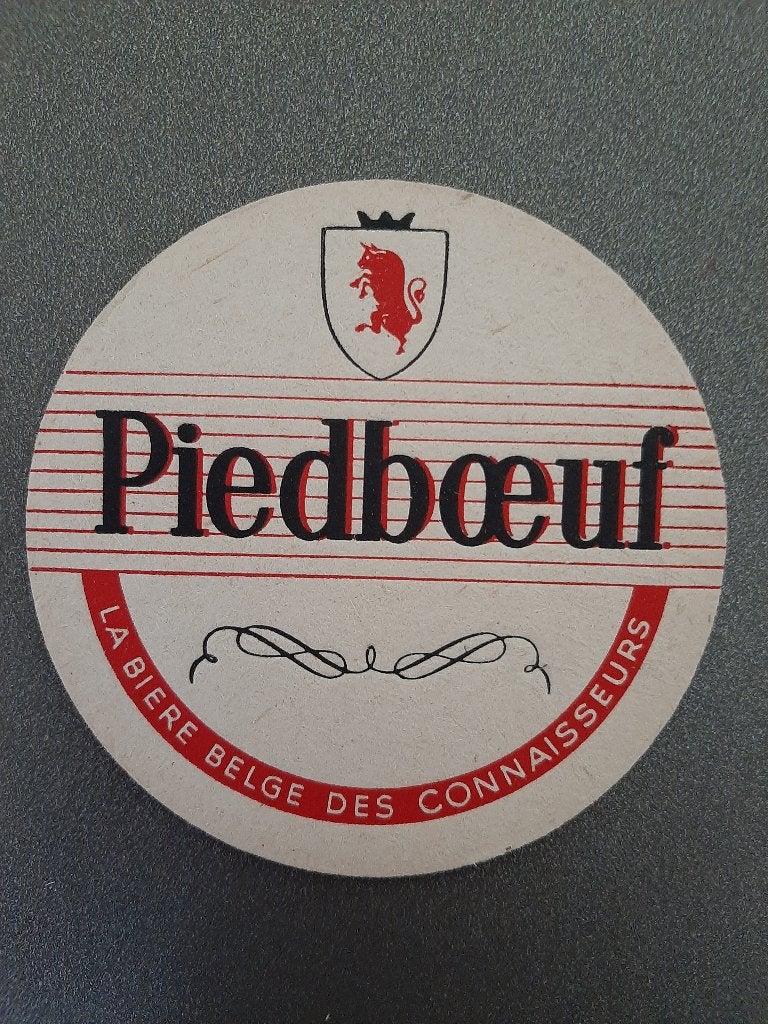 Bierviltje Piedboeuf 19 : La bière  ..., Verzamelen, Ophalen of Verzenden, Gebruikt, Viltje(s), Jupiler