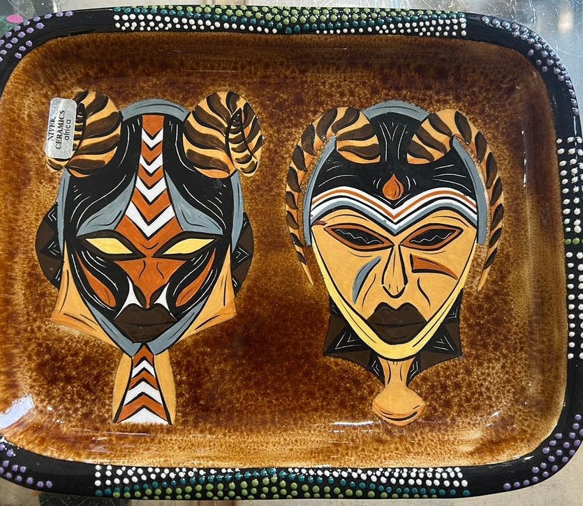 vintage keramiek is afkomstig van het merk Nivel Ceramics,, Ophalen of Verzenden