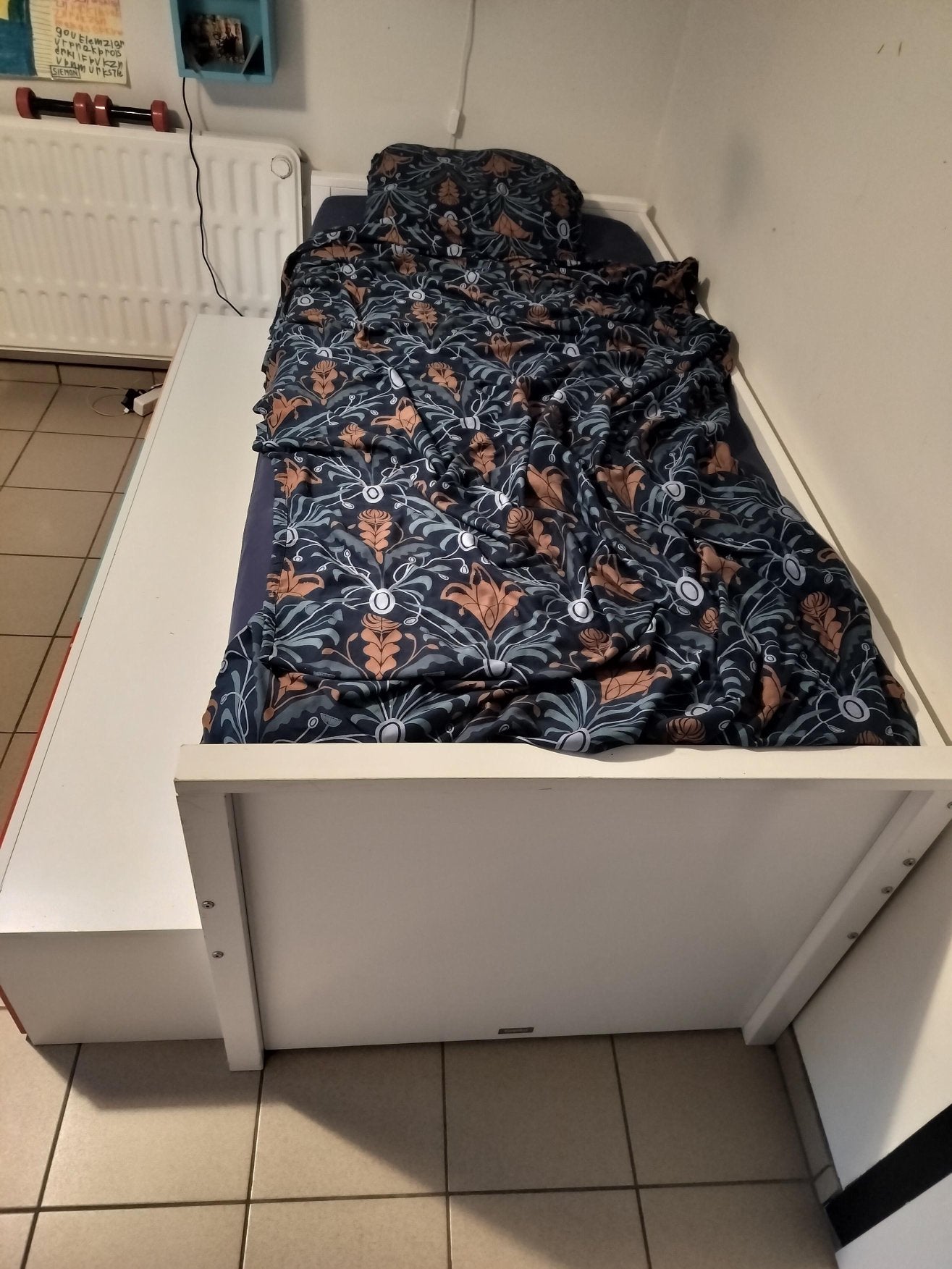 Bopita bed met lattenbodem, Maison & Meubles, Chambre à coucher | Lits, Enlèvement, Comme neuf, Blanc