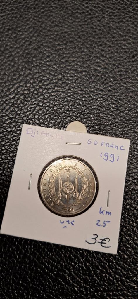 Djibouti 50 franc 1991, Postzegels en Munten, Munten | Afrika, Ophalen of Verzenden