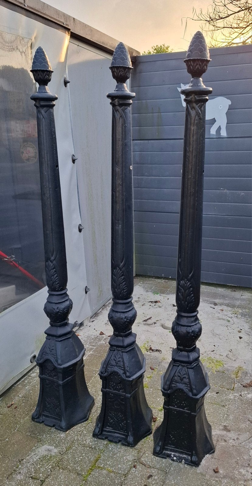 3 antieke palen, Antiek en Kunst, Ophalen