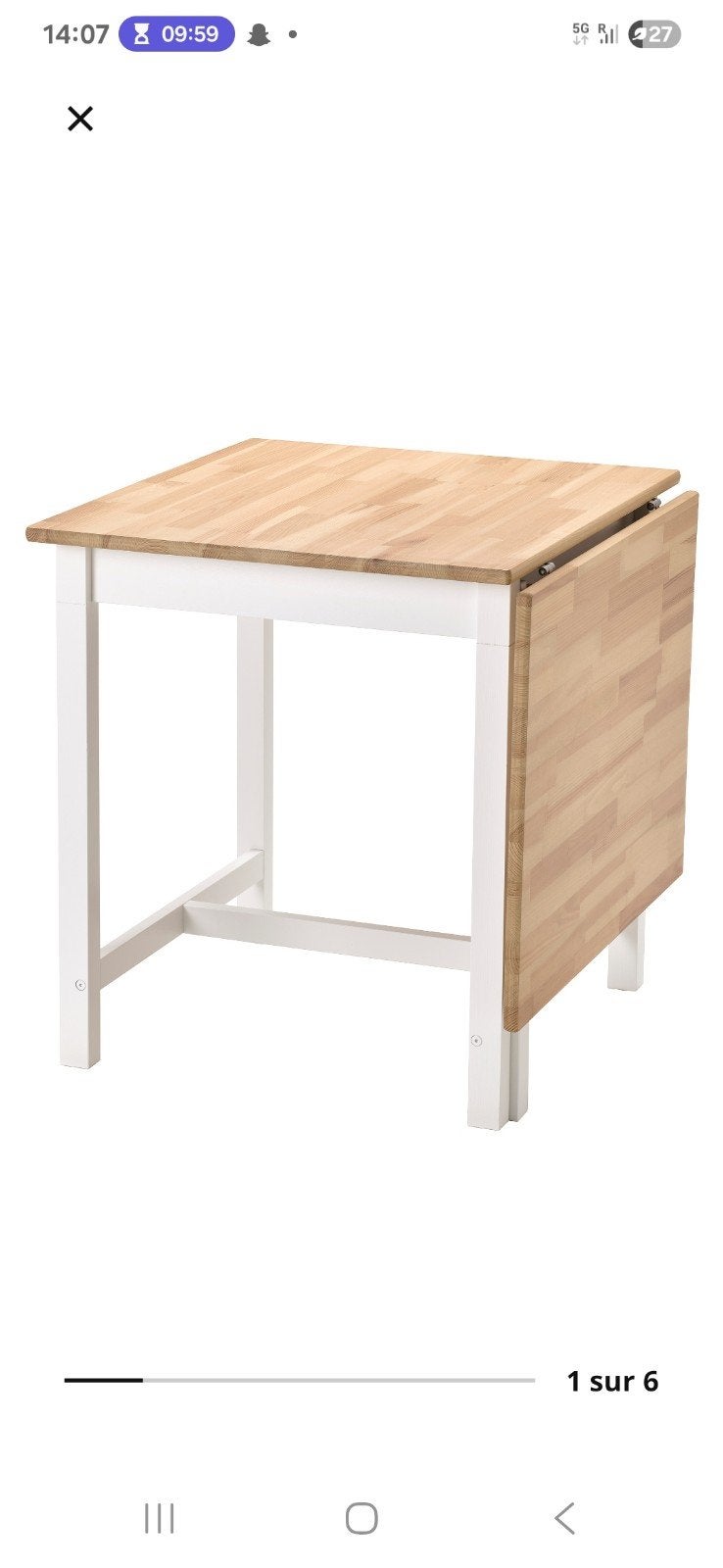 table ikea, Neuf, Enlèvement, IKEA, Beige