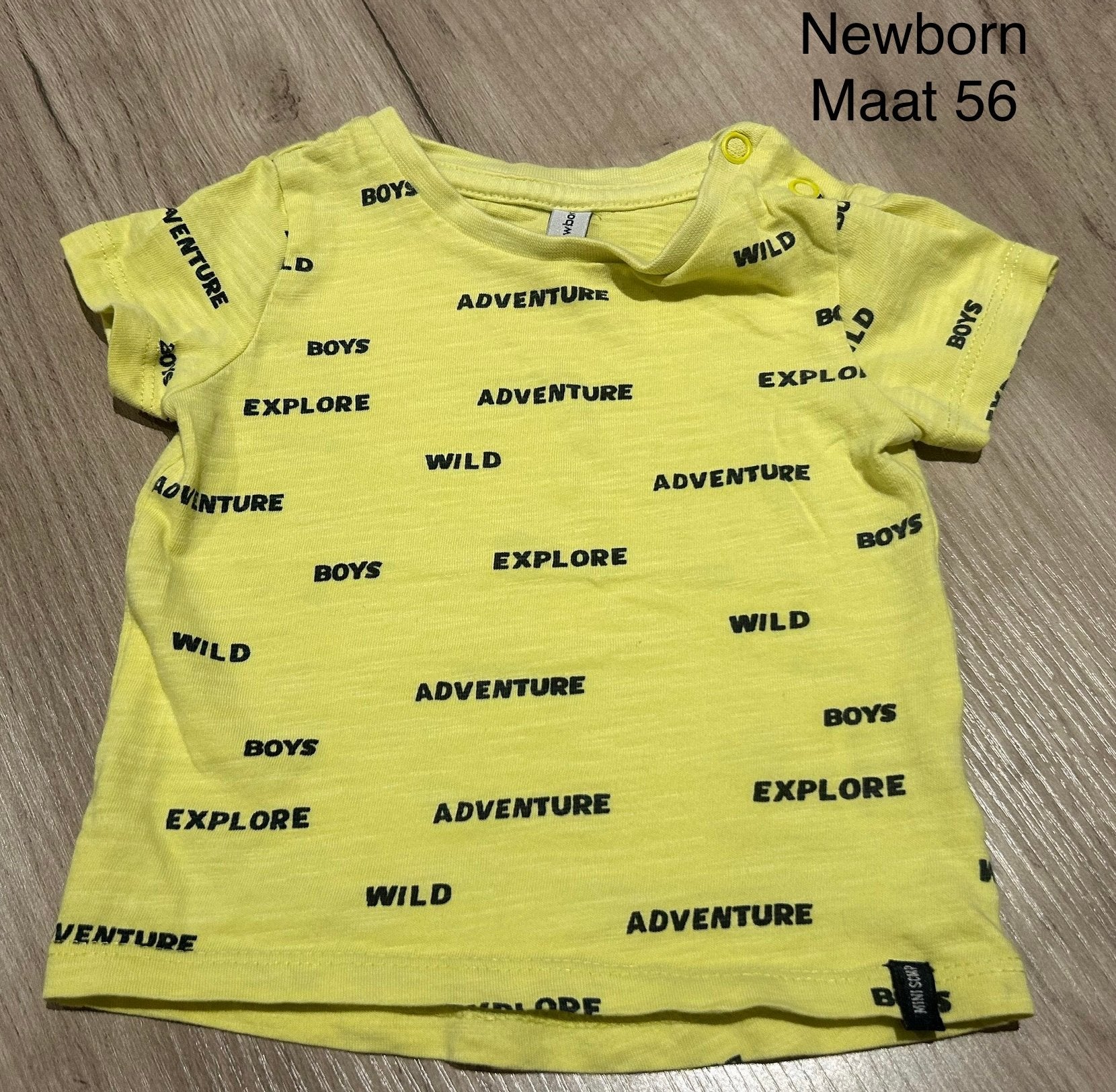 Gele t-shirt (Newborn, maat 56), Enfants & Bébés, Vêtements de bébé | Taille 56, Enlèvement ou Envoi, Comme neuf, Chemisette ou Manches longues