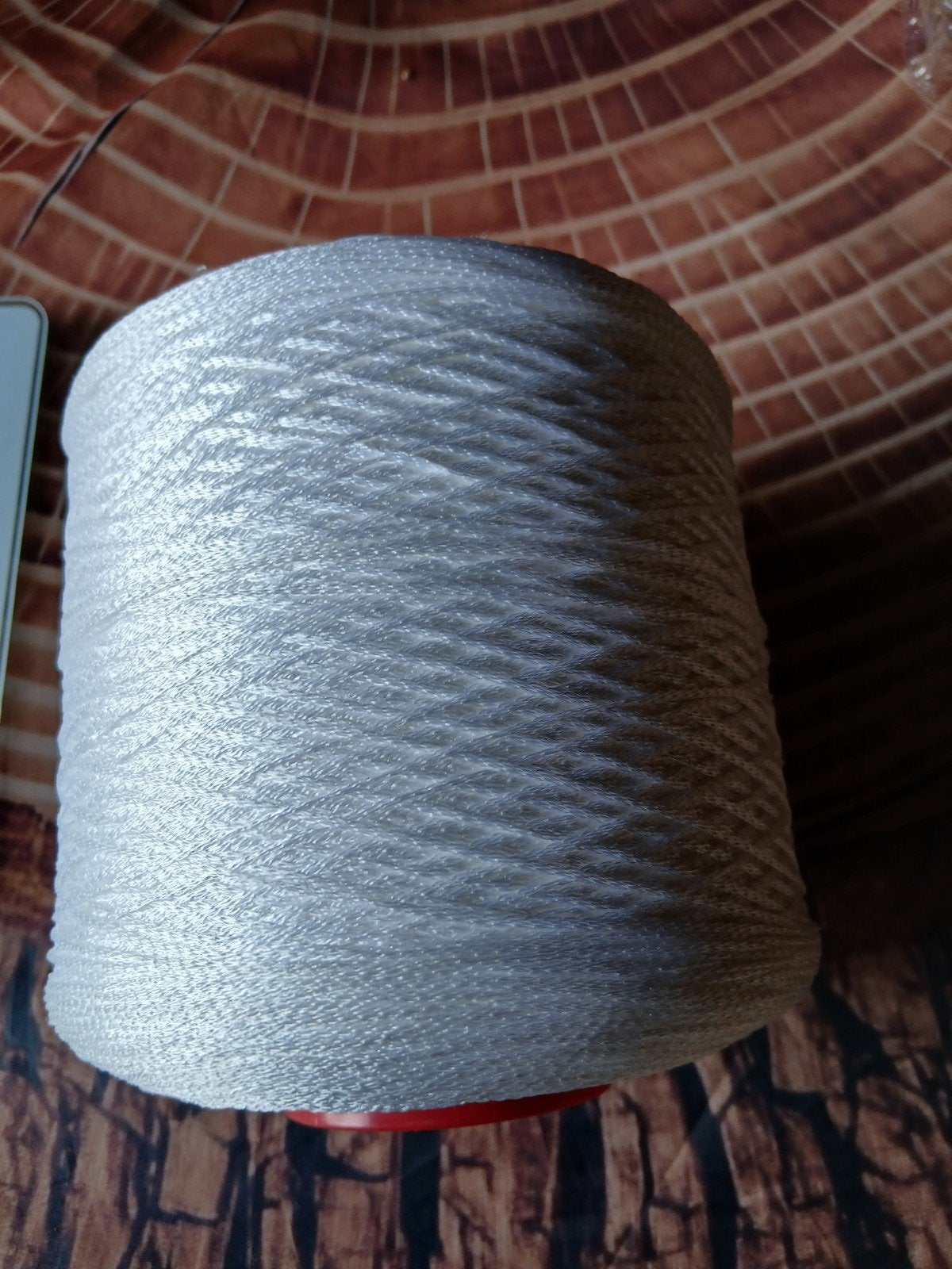Balletjes, breigarens, kegels, breigaren, breiwol, Wit, Machine