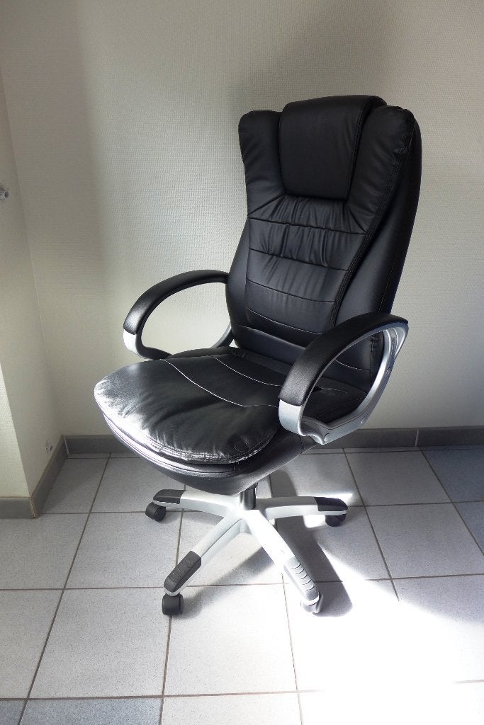 Bureaustoel, Ophalen, Zwart, Bureaustoel, Ergonomisch