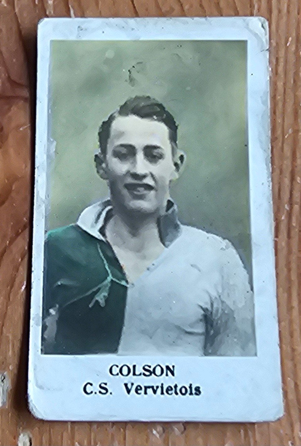 1932 Colson (pre panini) CS Vervietois Chromo Voetbal!, Enlèvement ou Envoi, Utilisé, Image