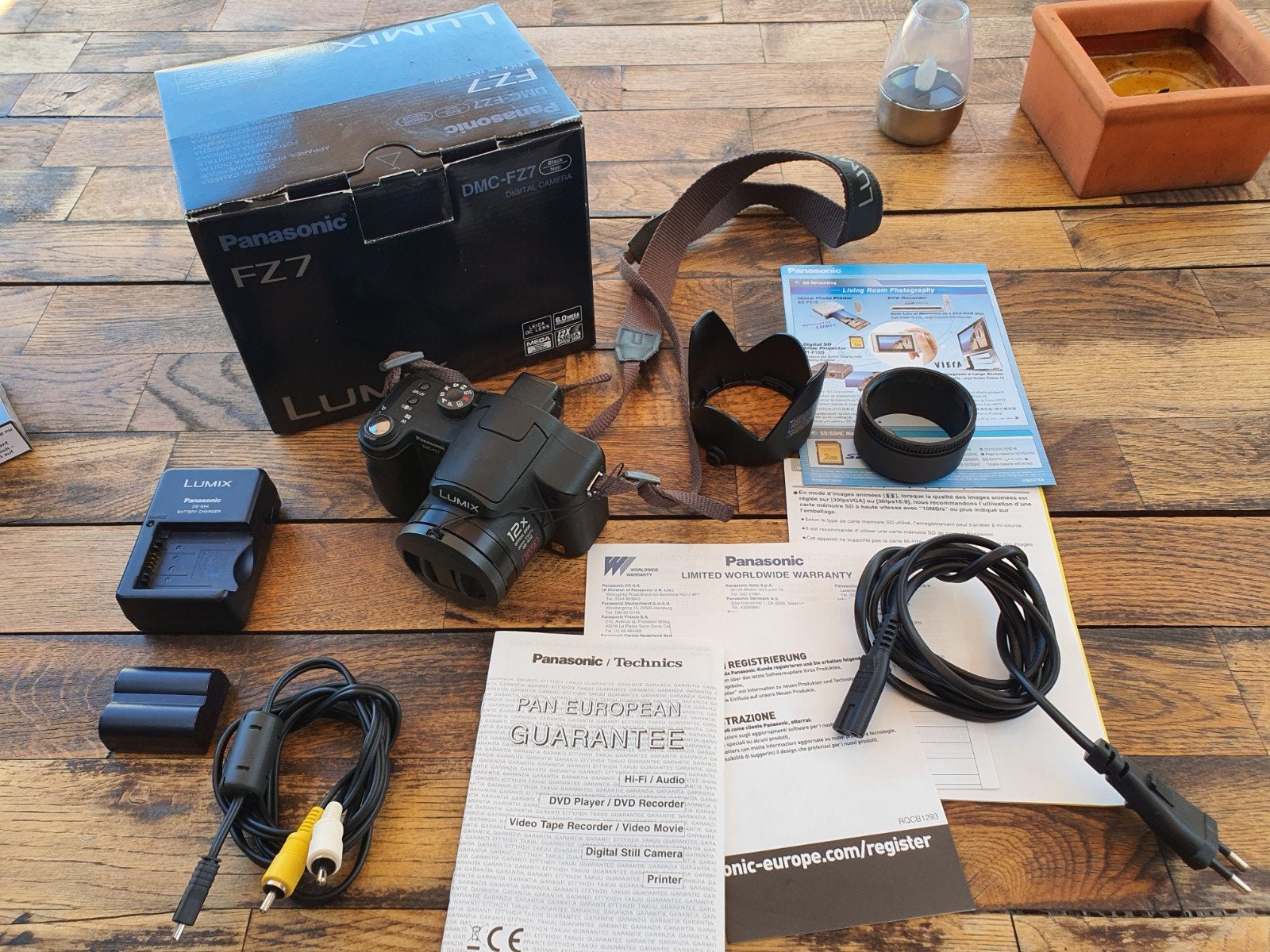 Panasonic lumix FZ7, Ophalen