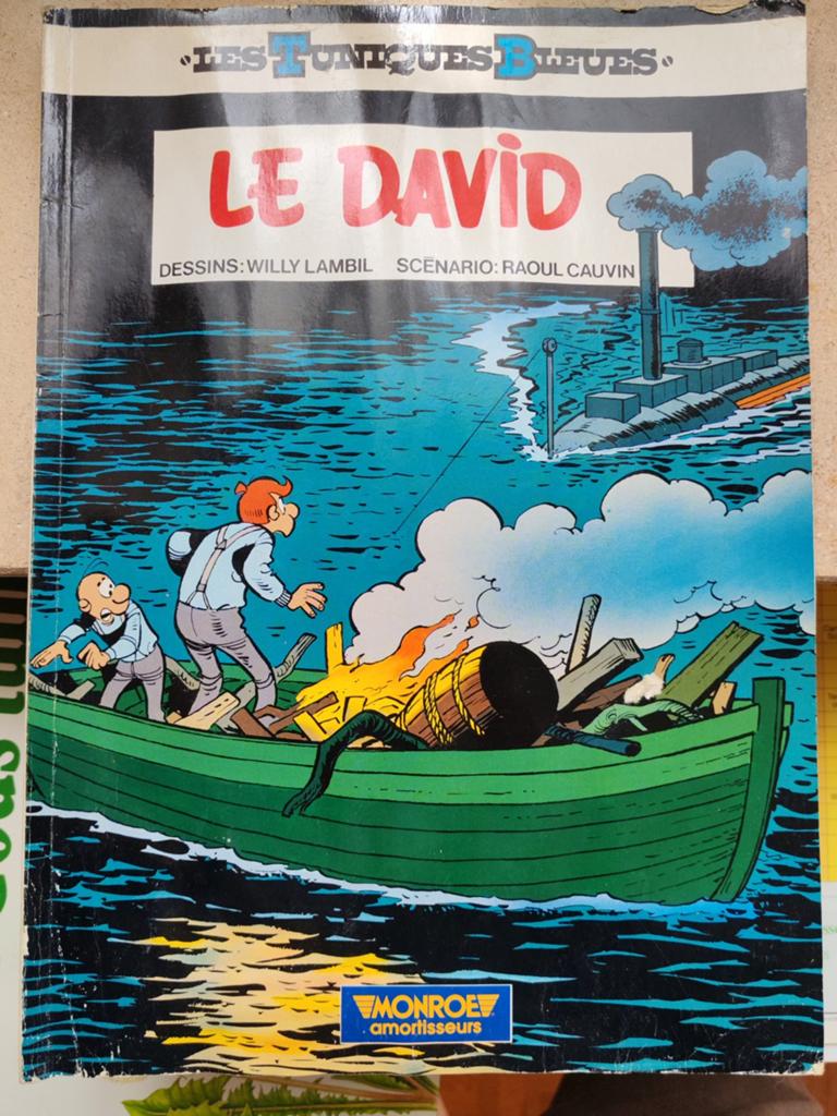 Le David les tuniques bleues, Livres, BD, Enlèvement