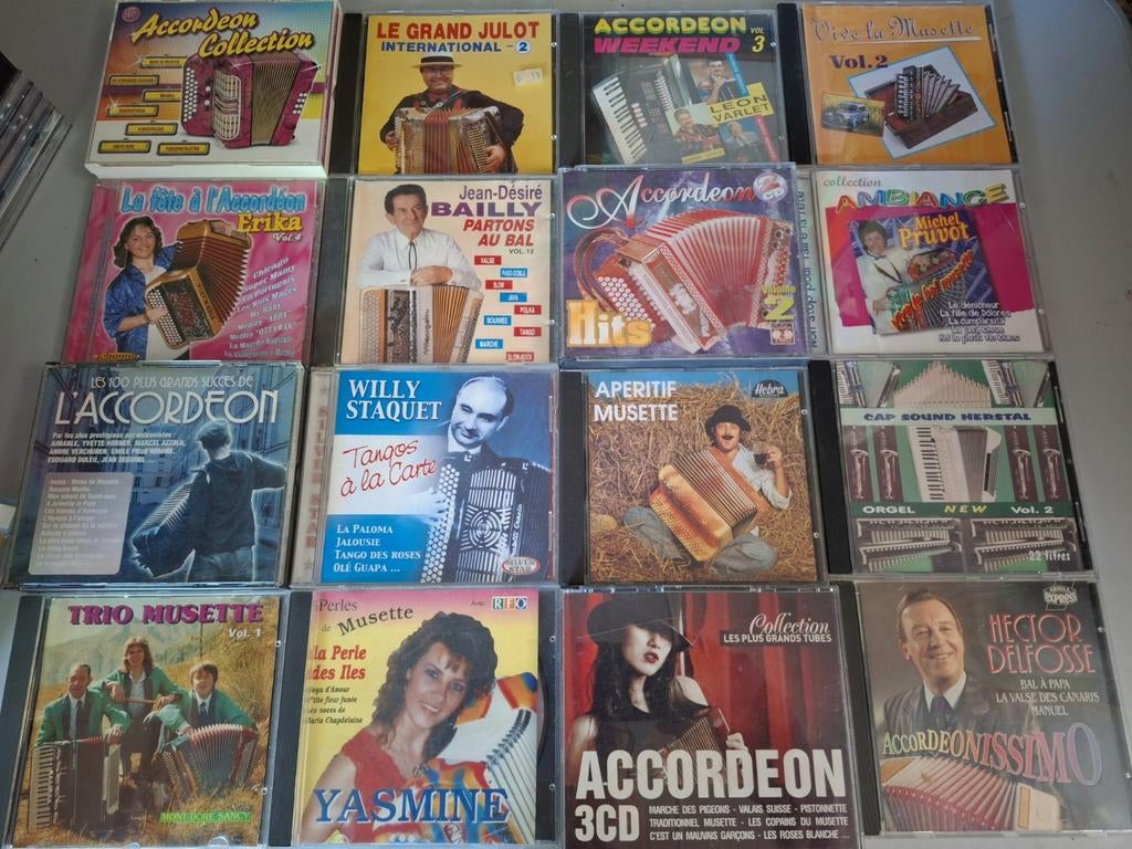 Lot 48 x CD's Accordeon/Musette, Ophalen of Verzenden, Gebruikt