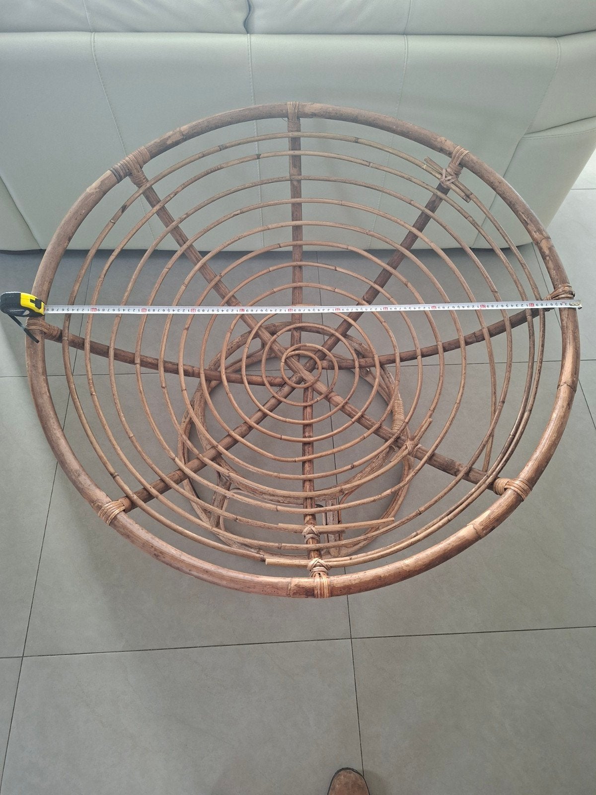 Ronde ligzetel diameter 110cm in goede staat, Huis en Inrichting, Fauteuils, Ophalen