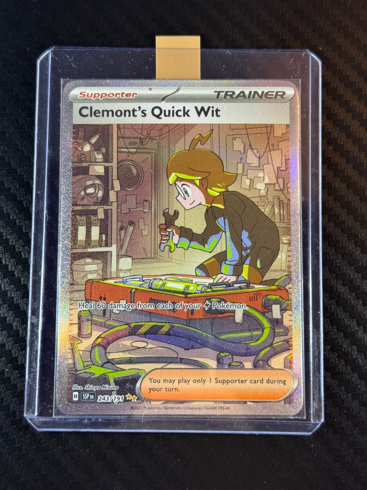 Clemont’s Quick Wit | Holo | SIR | 2024 | #243/191, Verzenden, Zo goed als nieuw, Losse kaart