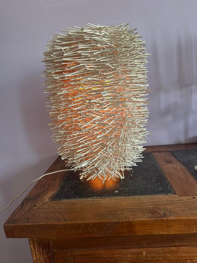 Lampe rotin design bohème, Enlèvement, Comme neuf