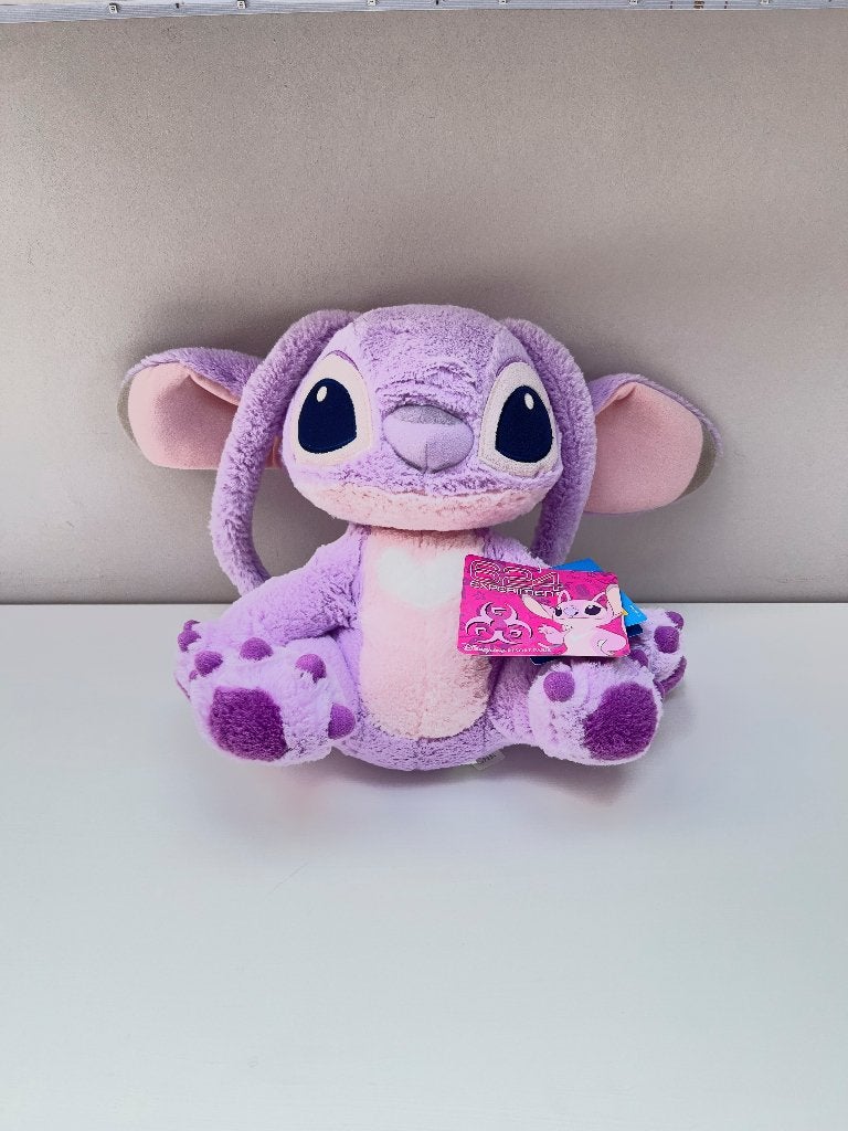 Peluche Angel Lilo et Stitch Disneyland Paris Doudou 624, Disney, Avec étiquette, Violet, Moyen (20 à 80 cm)