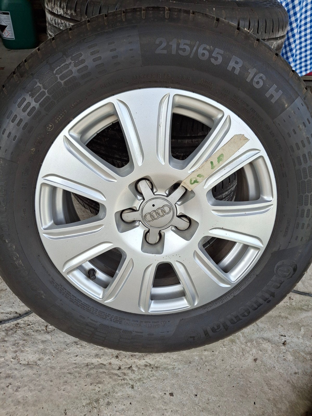 4 originele Audi Q2/Q3 16" wielen, Autos : Pièces & Accessoires, Pneus & Jantes, 215 mm, 16 pouces, Pneus été, Pneu(s)